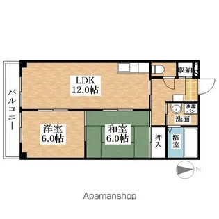アドヴァンス【1階】の間取り