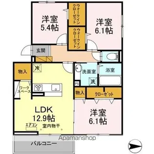 ハイピクチャー C棟【3階】の間取り