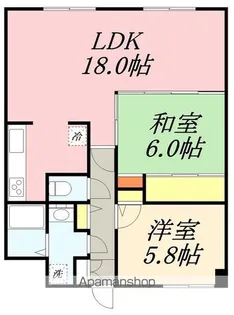 ライオンズマンション的場町【1階】の間取り