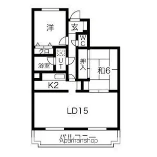 プラザMS【4階】の間取り