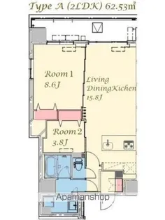 スプランディッド上野NORTH【9階】の間取り