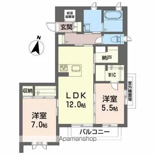 AS VIAURA KUWANO【3階】の間取り