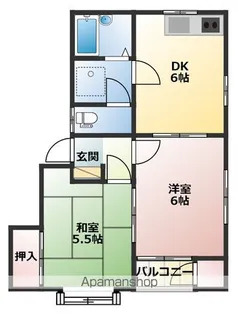 サントルモトミヤ E【1階】の間取り