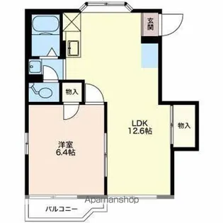 フォーブルやまとAB【B202号室】の間取り