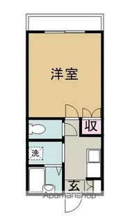 ベルメゾン鯉池【1階】の間取り