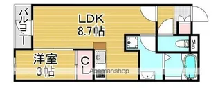 1LDKの間取り画像