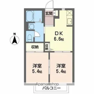 サンシャインK【1階】の間取り