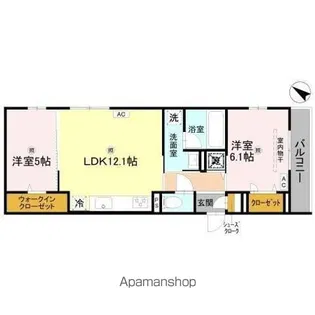 D-residence山田東【2階】の間取り