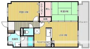 ウエストコート愛宕【2階】の間取り