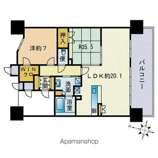 プレミスト西新CRONO【12階】の間取り