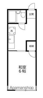 コーポ清水台【205号室】の間取り
