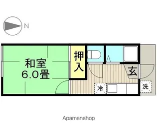 森コーポ【203号室】の間取り