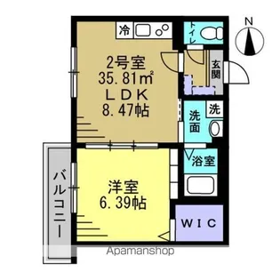 セミカ葛城Ⅱ【302号室】の間取り