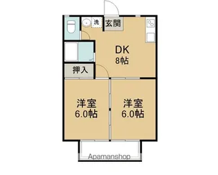 エンダイハイツ【1階】の間取り