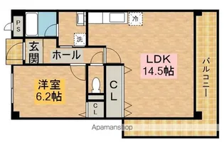 フローレンス泉【301号室】の間取り