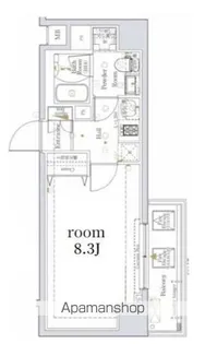 THE LOG日本橋【6階】の間取り