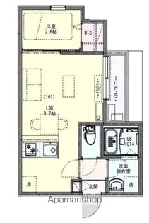 1LDKの間取り画像