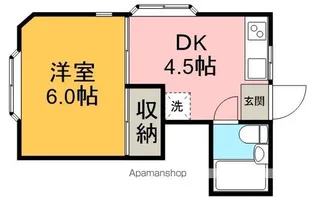 プチメゾン若葉【2階】の間取り