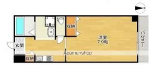 ロイヤルクイーンズパーク江坂【202号室】の間取り