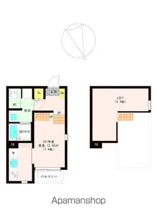 ハーモニーテラス西中田Ⅷ【1階】の間取り