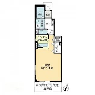 アヴァンセ田村【1階】の間取り