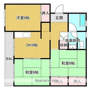 多佳寿マンション【4階】の間取り