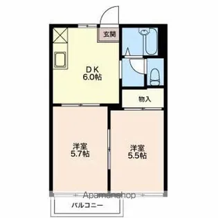 コートビレッジジュン【2階】の間取り