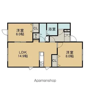 シャルムN【101号室】の間取り