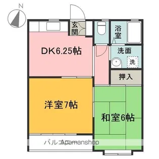 伊登屋ハイツ【106号室】の間取り