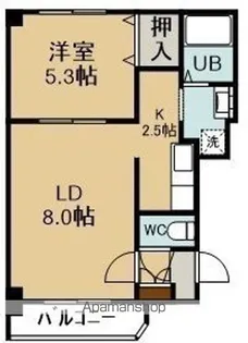 AVANT GARDEⅡ(アヴァンギャルドツー)【405号室】の間取り