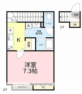 ECRU【2階】の間取り