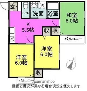 ジョイパレス【302号室】の間取り