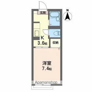 シエル21【1階】の間取り