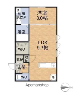 インテグラル京町【205号室】の間取り