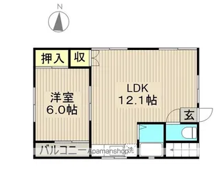 細田ハウス【1階】の間取り