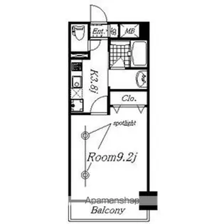 REGALO覚王山【2階】の間取り