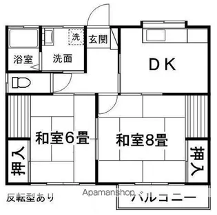 メイゾンタケウチB棟【202号室】の間取り