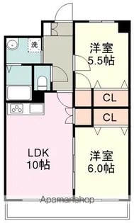 アイーラ渡辺【1階】の間取り