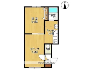 ユースハイム【D号室】の間取り