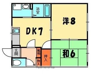 サニーハイツ【1階】の間取り