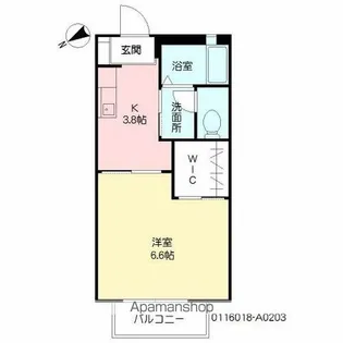 バリュージュ月見ヶ丘【2階】の間取り
