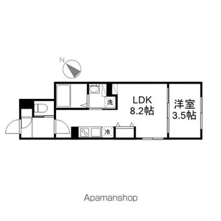 LUORE黒川EAST【3階】の間取り