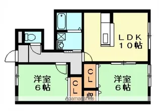 ボナールゲート【Ⅰ-102号室】の間取り