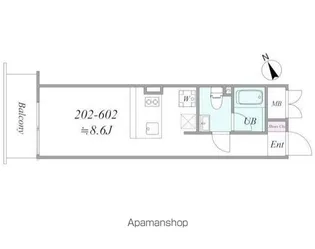 1Kの間取り画像