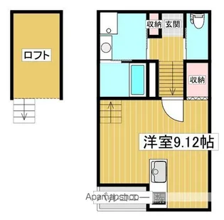 DOLCE VITA西町【202号室】の間取り