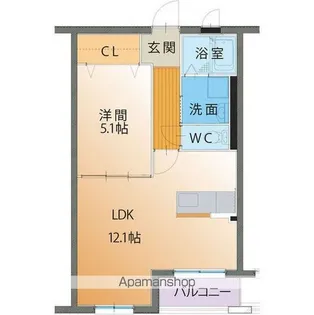 LIV FORESTA【2階】の間取り