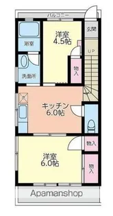 ヒルズ永田【2階】の間取り