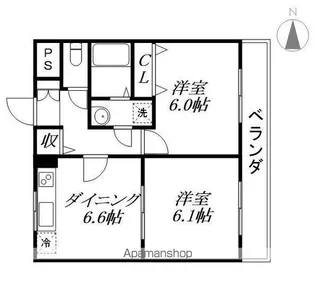 カームライフ【305号室】の間取り