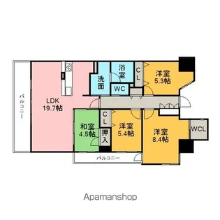 エルグランデ刈谷東陽【1303号室】の間取り