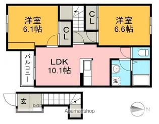 クオーレ【2階】の間取り